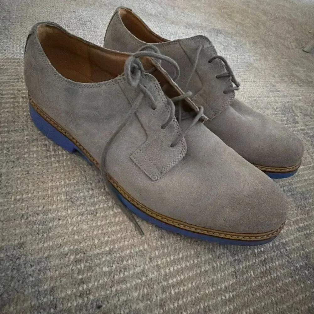 Cole Haan Men's Great Jones Plain Toe Oxfords Ironstone Suede size 9